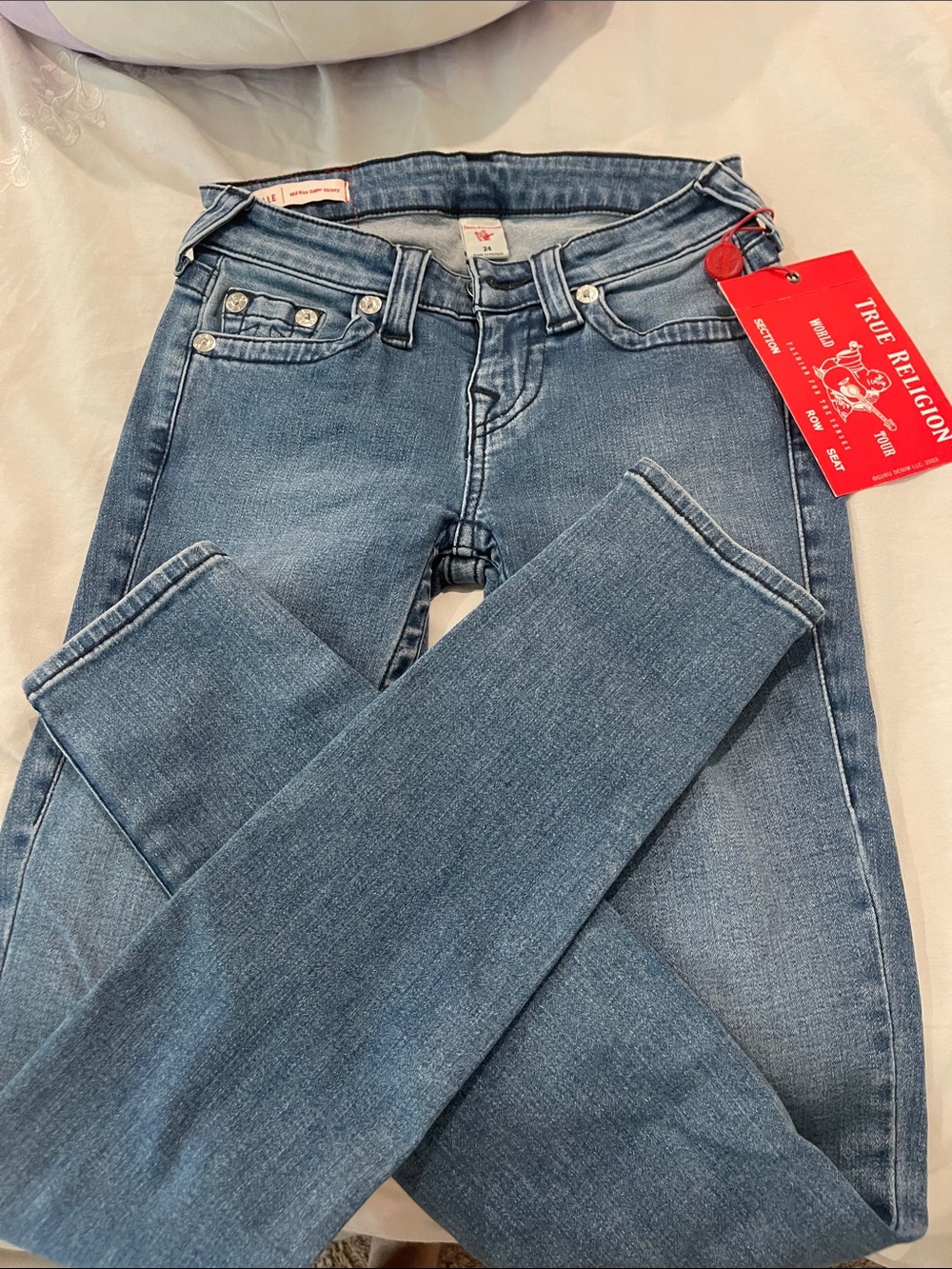 True Religion Women's Light Blue Skinny Jeans
